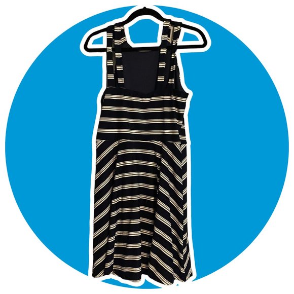 Navy and White Summer Dress - Picture 2 of 5